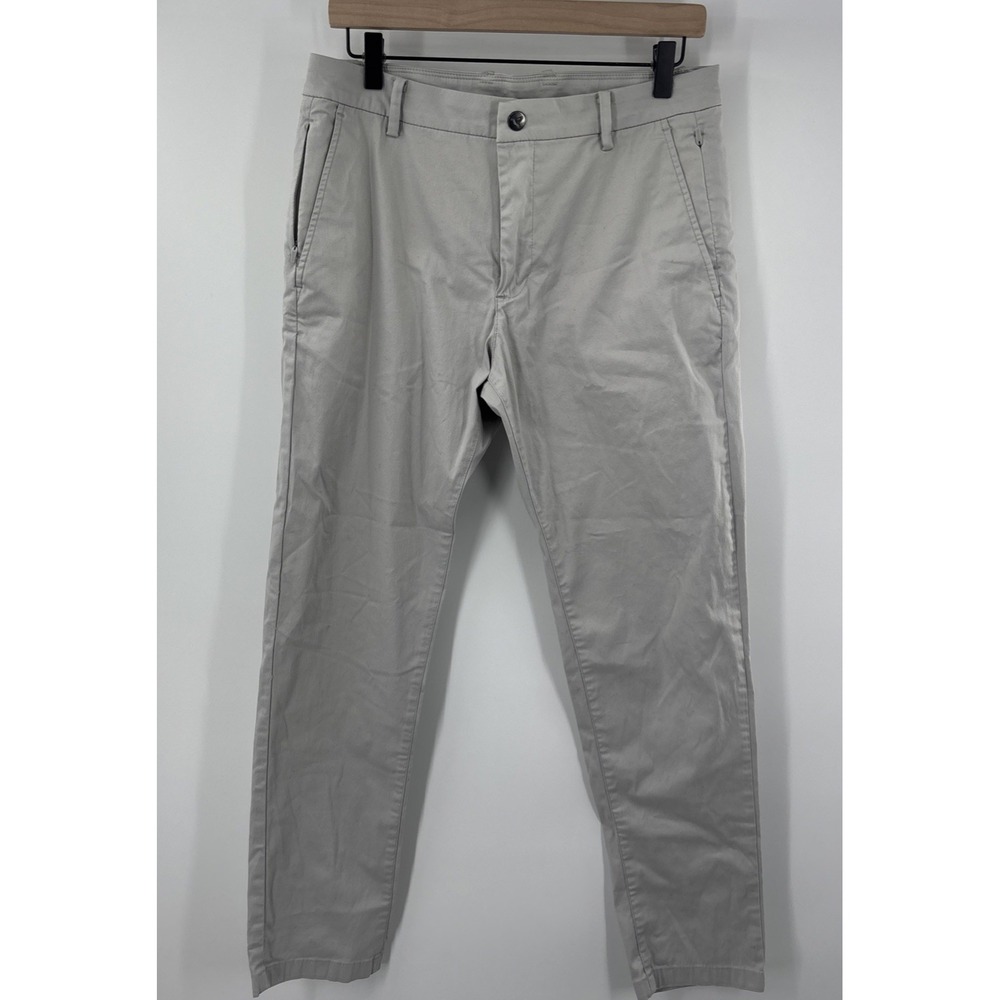 Birddogs Mens Beige Pants Lined Boom for Your Boomstick Chinos‎ 32 X 27 Golf